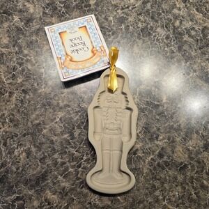 New Christmas Brown Bag Cookie Art / Stamp‎ "Nutcracker" Mold Press 1991